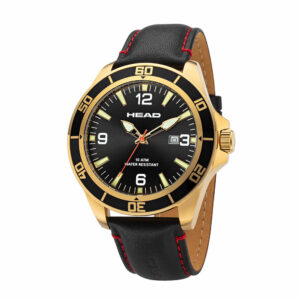 Head Watch Rome 1 44mm Gold Brown Leather H800411