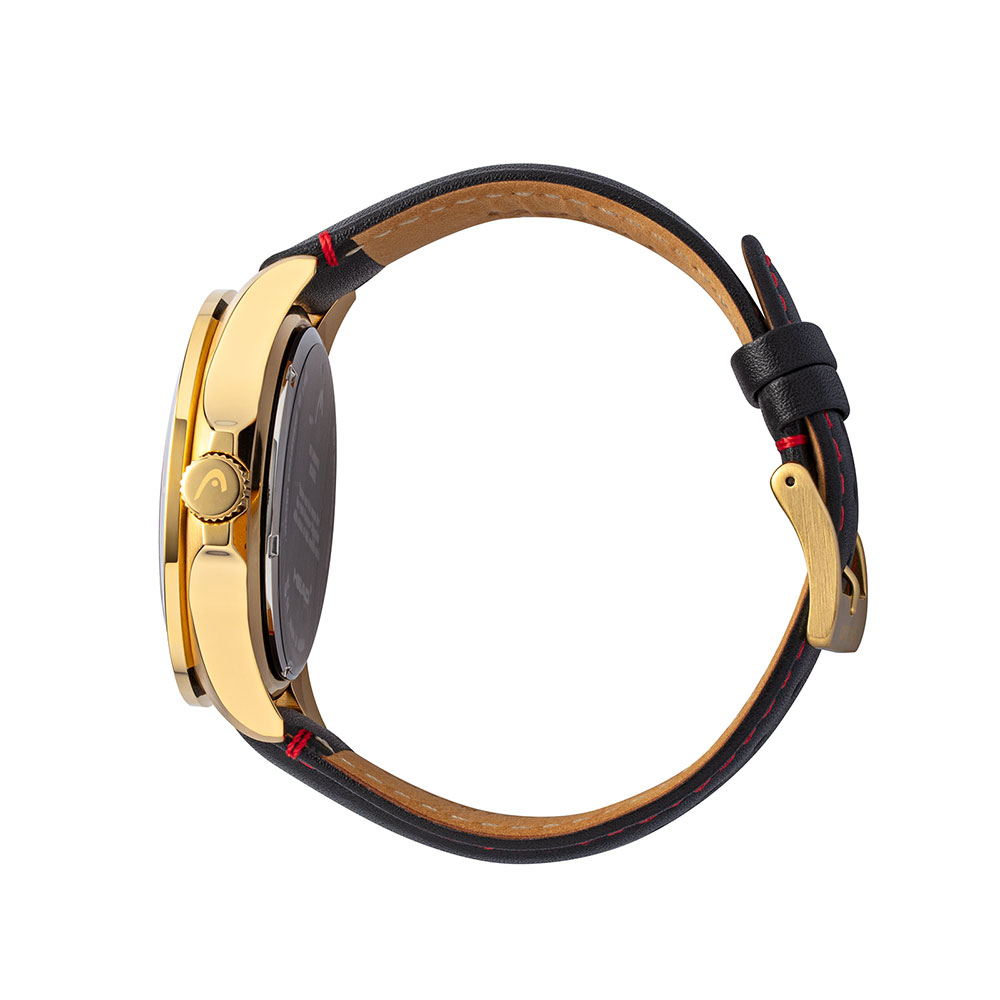 Head Watch Rome 1 44mm Gold Brown Leather H800411